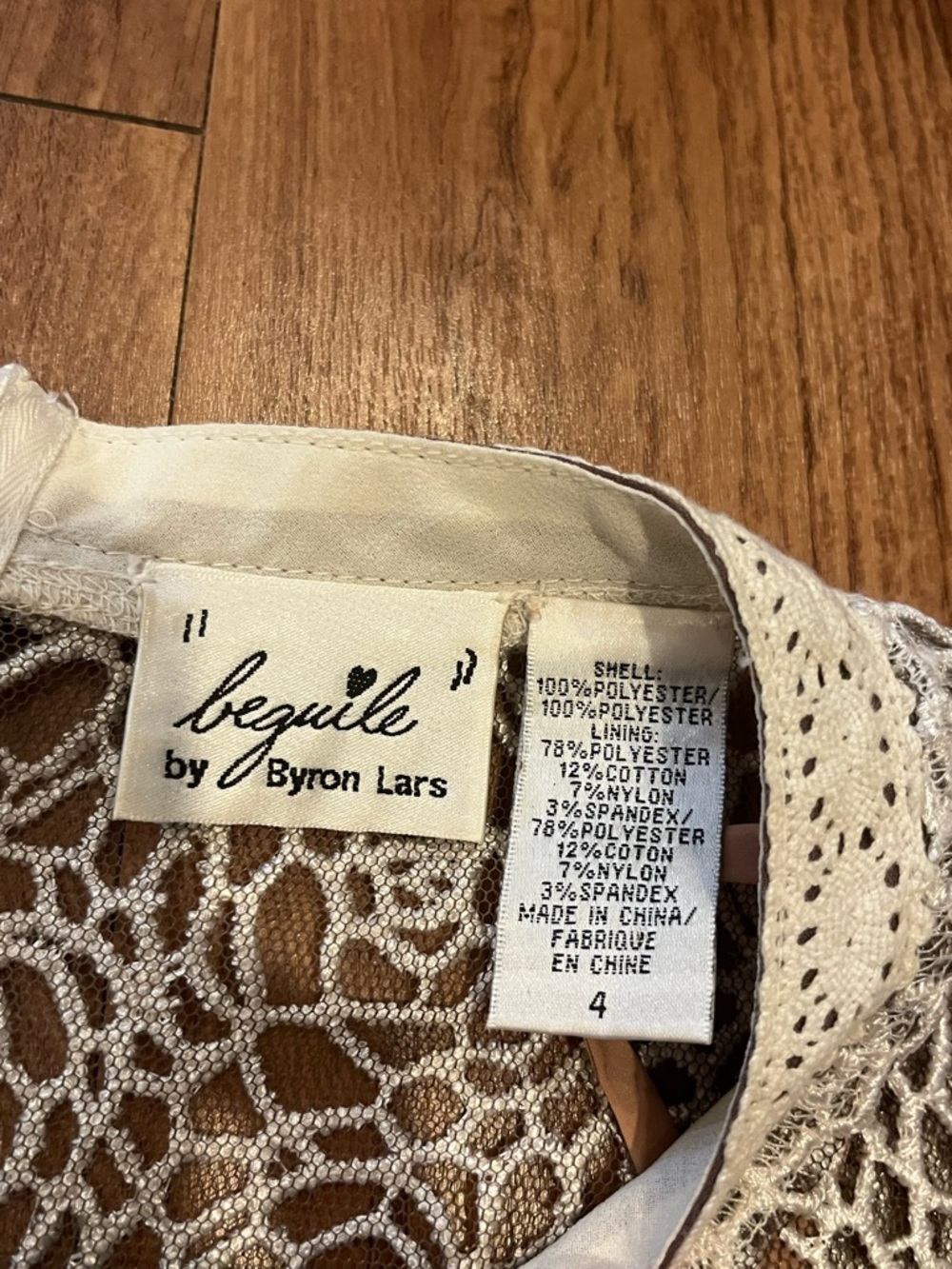 Anthropologie Lace Study Dress Byron Lars Sz 4 Multicolor - Picture 12 of 15
